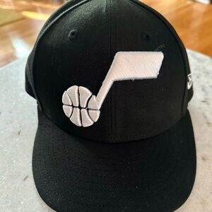 New Era Black Fitted Utah Jazz Hat